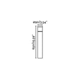 Faro Plim 2 Baliza Gris Oscuro 10W Led 3000K