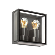 Faro Pomo Aplique Gris Oscuro 2Xe27
