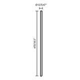 Estaca/Pincho de exterior Faro Flow 47cm negro mate 71548