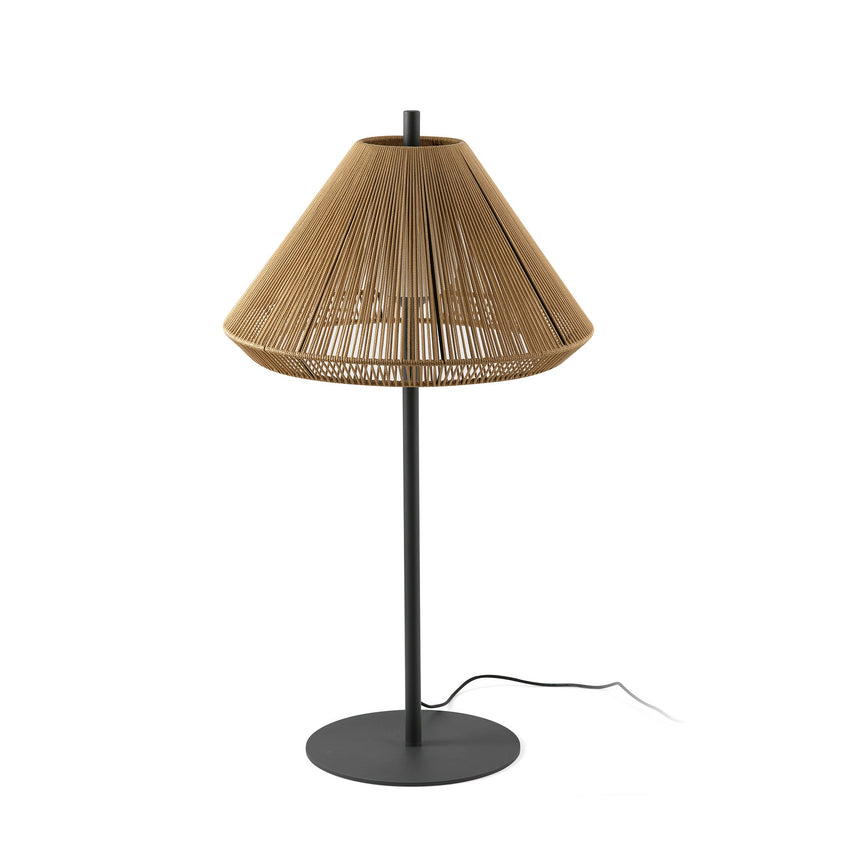 Lámpara de pie de exterior Faro Saigon 120cm E27 IP65 opal out ocre — ref. 71575-13 (6)