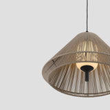 Faro SAIGON OUT C70 Lámpara colgante gris y beige cone cap 71579C-09
