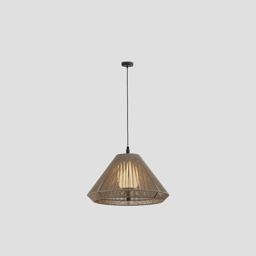 Faro SAIGON OUT C70 Lámpara colgante gris y beige cone cap 71579C-09