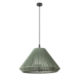 Lámpara colgante de exterior Faro Saigon 68cm E27 IP65 opal out verde — ref. 71579C-11 (4)