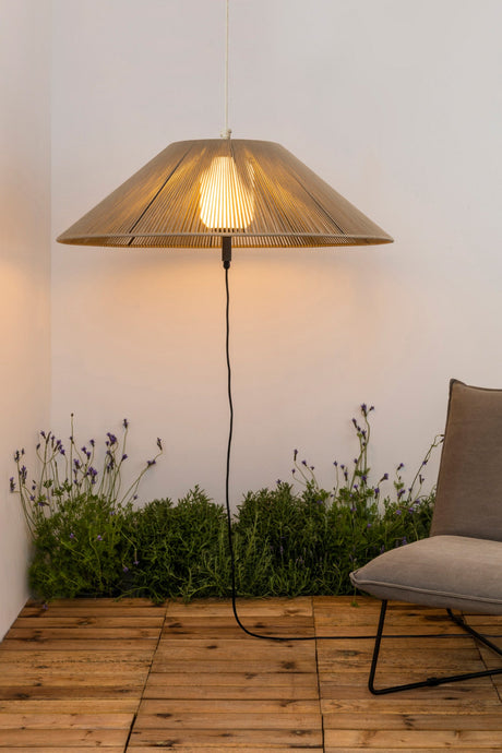Lámpara colgante de exterior Faro Saigon 64cm E27 IP65 opal out ocre — ref. 71584-14 (5)