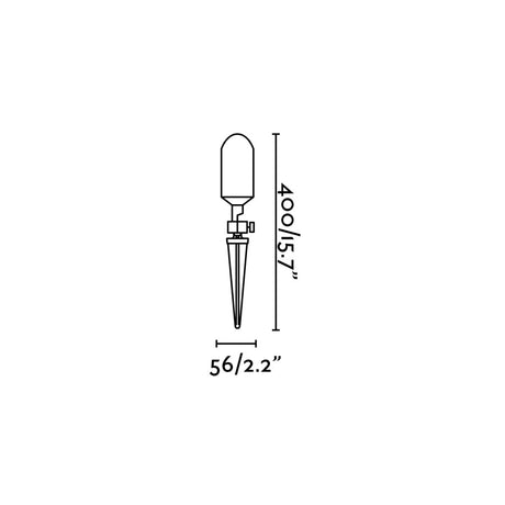 Faro Andy Estaca Oro Satinado Gu10 Max 8W Led