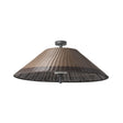 Lámpara colgante de exterior Faro Saigon 46cm E27 LED blanco brillo IP54 W100 opal 71621-08