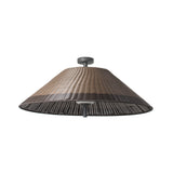 Lámpara colgante de exterior Faro Saigon 46cm E27 LED blanco brillo IP54 W100 opal 71621-08