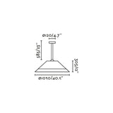 Lámpara colgante de exterior Faro Saigon 88cm E27 LED blanco brillo IP54 W100 opal 71622-08