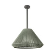 Lámpara colgante de exterior Faro Saigon 96cm E27 LED blanco brillo IP54 opal 71622-11