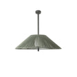 Lámpara colgante de exterior Faro Saigon 88cm E27 LED blanco brillo IP54 opal 71622-12