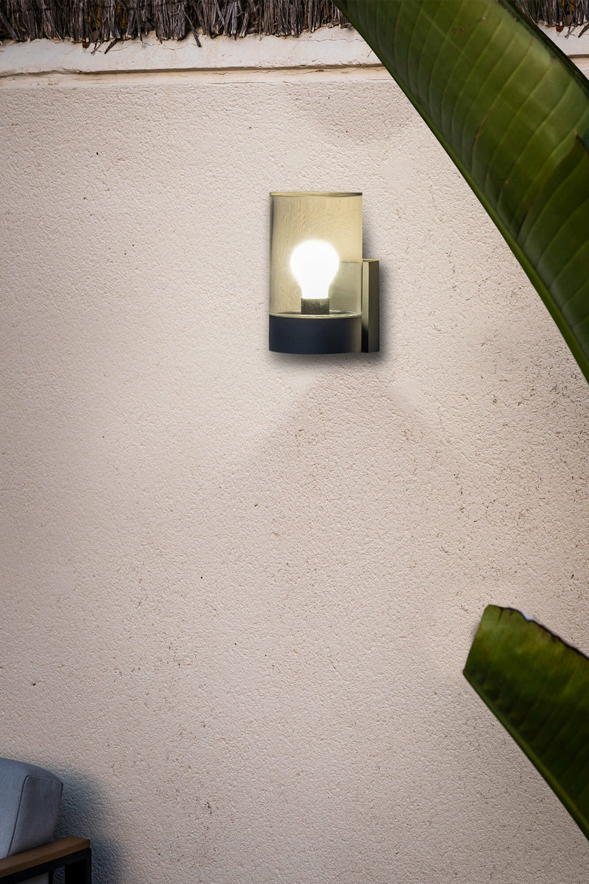 Faro KILA Lámpara aplique gris oscuro transparente 71743