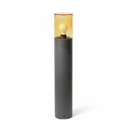 Baliza de exterior Faro Kila 70cm E27 gris oscuro IP65 ámbar 71751