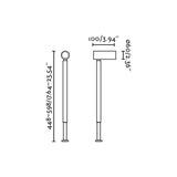 Estaca/Pincho de exterior Faro Sau 62cm GU10 LED negro IP65 71775