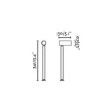 Estaca/Pincho de exterior Faro Sau 47cm LED negro 3000K IP65 10° 60° 13W 71787-234 - vista alternativa