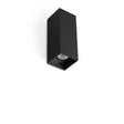 Aplique de exterior Faro Kov 21cm 2 luces LED negro 3000K IP65 30° 34°/34° cuadrado 71793-235