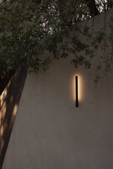 Aplique de exterior Faro Lime 60cm LED negro 2700-4000K IP65 regulable CCT 5W translúcido 71800