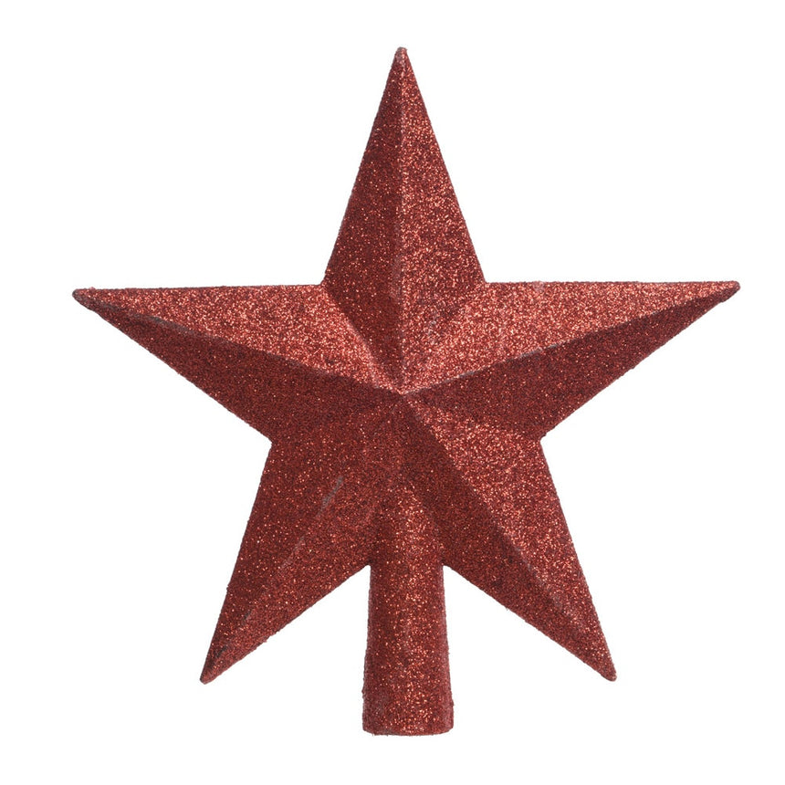 Elektro3 navidad Estrella Roja Para Arbol de Navidad 19X4,2X19Cm 71874
