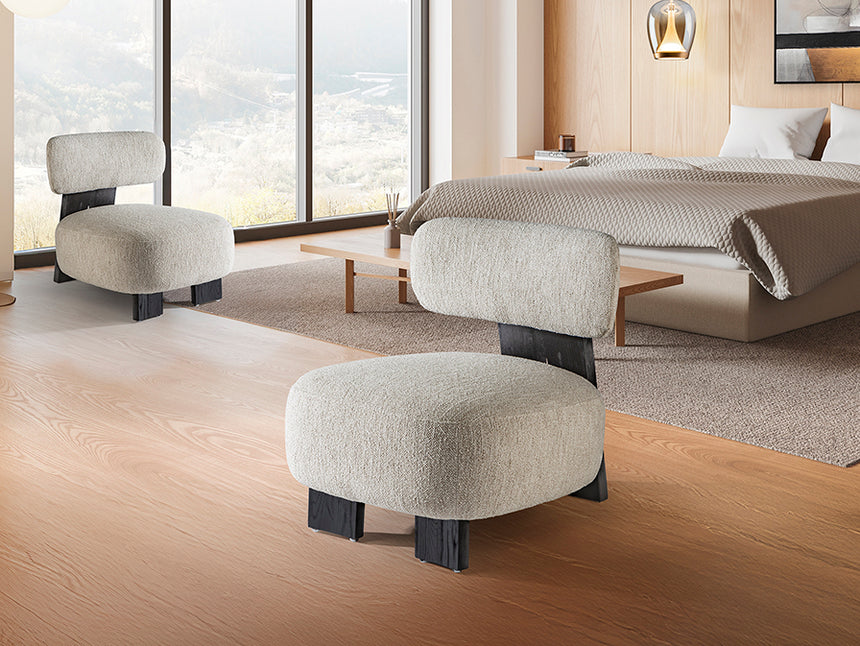 Sillón butaca Schuller Topaz negro madera 71x78cm 718752