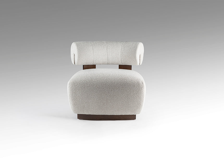 Sillón butaca Schuller Naomi nogal madera 76x69cm 718813