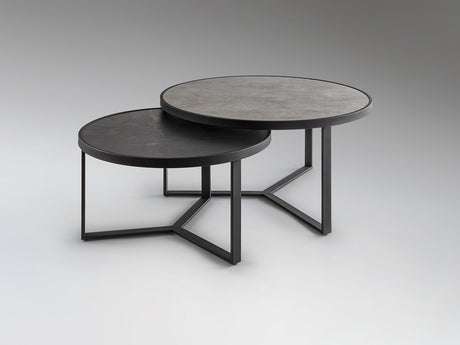 Mesas de centro Schuller Naira negro y gris 41cm vista 3