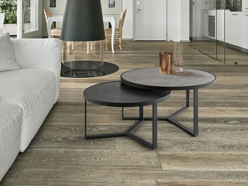 Mesas de centro Schuller Naira negro y gris 41cm 719124