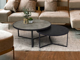 Schuller Naira Set Mesas T gris negro 719218