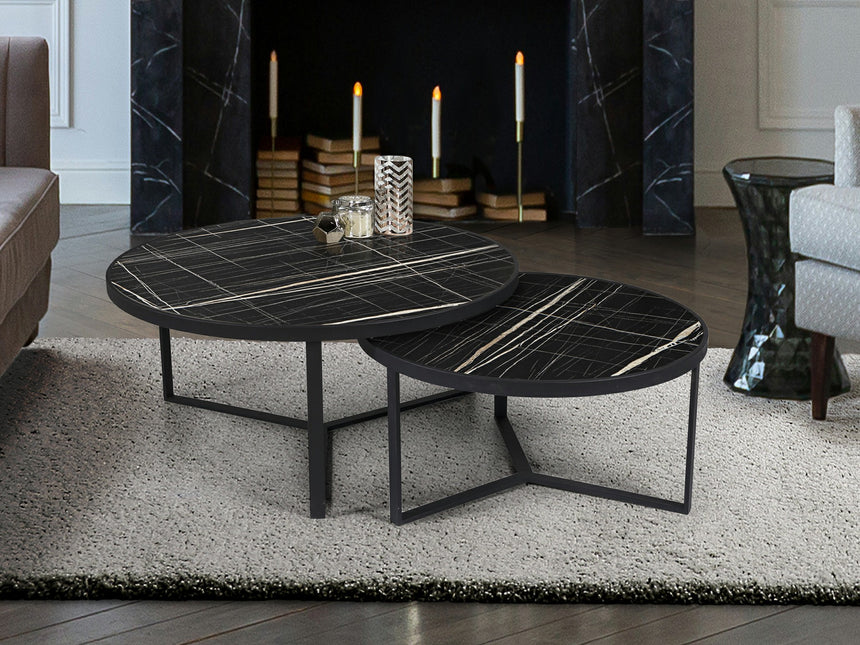 Mesas de centro Schuller Naira negro 120x41cm 719232