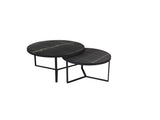 Mesas de centro Schuller Naira negro 120x41cm ambiente