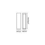 Baliza de exterior Faro Cerler 60cm LED marrón oxido 2200-4000K IP65 CCT 71943 - vista alternativa