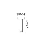 Baliza de exterior Faro Espot 35cm LED marrón oxido 2200-4000K IP65 180° CCT 71947 - imagen 3