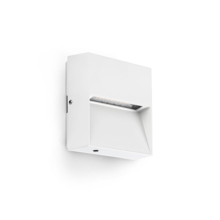 Aplique de exterior Faro Dune LED blanco brillo 2200-4000K IP65 120° CCT cuadrado 3W 71964