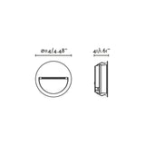Empotrable de pared exterior Faro Poma 11cm LED blanco brillo 2200-4000K IP65 120° 3W CCT 71969 - vista alternativa