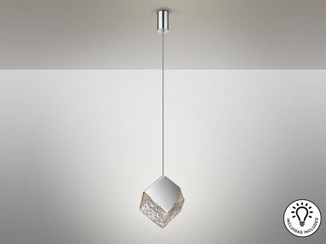 Lámpara de techo colgante Schuller Priscila 1 luz cromo - ambiente