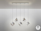 Lámpara de techo colgante Schuller Priscila 5 luces cro - ambiente