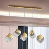 Schuller Priscila Lámpara de techo colgante 5 luces oro 720595