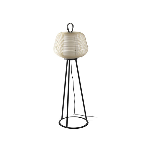 Lámpara de pie de exterior Faro Nara E27 IP65 opal beige — ref. 72103-155 (1)