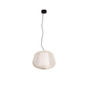 Lámpara colgante de exterior Faro Nara 35cm E27 beige IP65 opal 72104-155