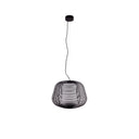 Lámpara colgante de exterior Faro Nara 35cm E27 IP65 opal negro — ref. 72104-156 (1)