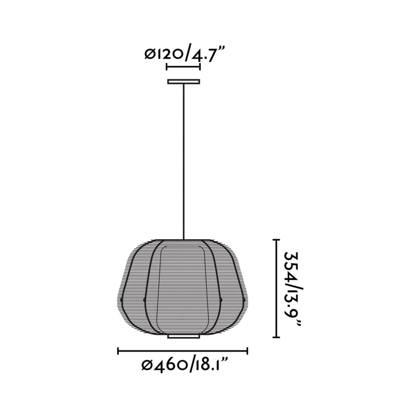 Lámpara colgante de exterior Faro Nara 35cm E27 LED negro IP65 opal 72104-156