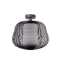 Lámpara colgante de exterior Faro Nara 45cm E27 IP65 opal negro — ref. 72109-156 (1)