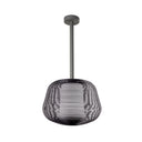Lámpara colgante de exterior Faro Nara 85cm E27 IP65 opal negro — ref. 72110-156 (1)