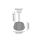 Lámpara colgante de exterior Faro Nara 85cm E27 LED negro IP65 opal 72110-156 - vista alternativa