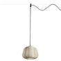 Lámpara colgante de exterior Faro Narita 28cm E27 beige IP65 opal sistema 72120