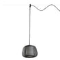 Lámpara colgante de exterior Faro Narita 28cm E27 IP65 opal sistema negro — ref. 72121 (1)