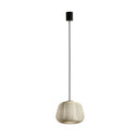 Lámpara colgante de exterior Faro Narita 28cm E27 IP65 opal con florón beige — ref. 72126-159 (1)