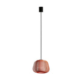 Lámpara colgante de exterior Faro Narita 28cm E27 IP65 opal con florón naranja — ref. 72126-162 (1)
