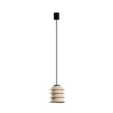 Lámpara colgante de exterior Faro Toba 24cm E27 LED beige IP65 opal con florón 72126-164