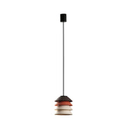 Lámpara colgante de exterior Faro Toba 24cm E27 marrón IP65 opal con florón 72126-167
