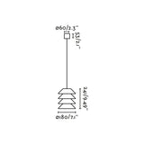 Lámpara colgante de exterior Faro Toba 24cm E27 LED marrón IP65 opal con florón 72126-167