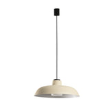 Lámpara colgante de exterior Faro Saga 26cm E27 LED beige IP65 opal con florón 72126-169